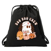 Retro Boo Boo Crew Cute Nurse Halloween Party Funny Drawstring Bag