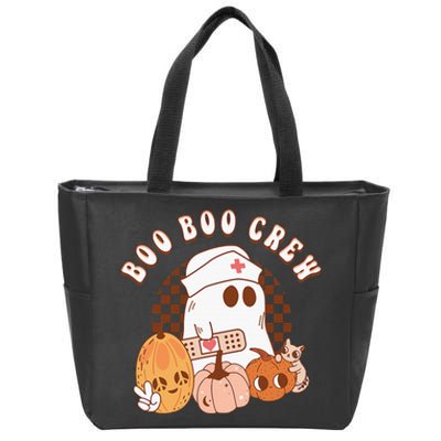 Retro Boo Boo Crew Cute Nurse Halloween Party Funny Zip Tote Bag