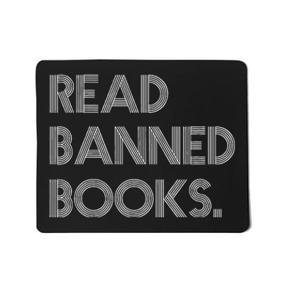 Read Banned Books Librarians Banned Books Week Retro Vintage Mousepad