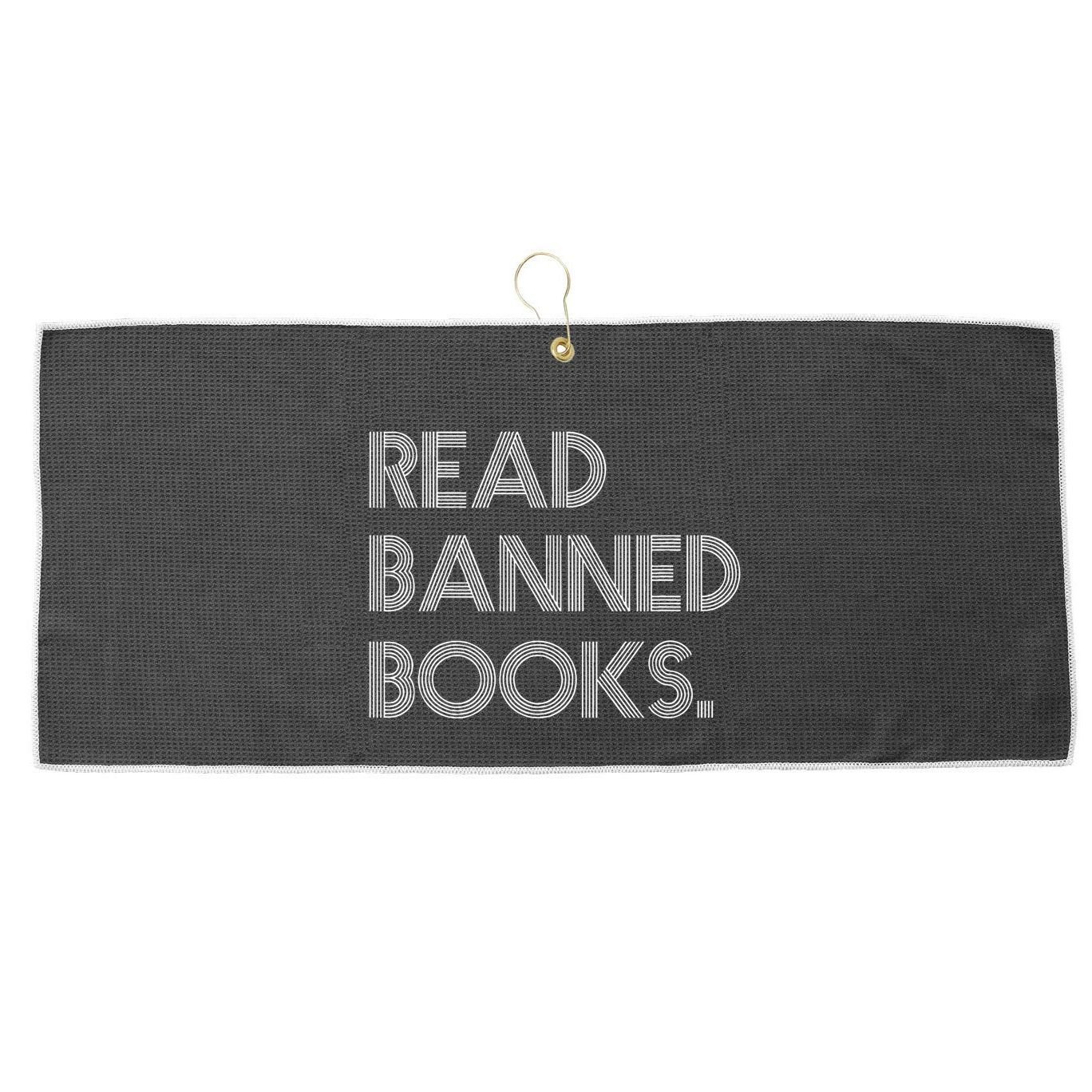 Read Banned Books Librarians Banned Books Week Retro Vintage Large Microfiber Waffle Golf Towel