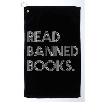 Read Banned Books Librarians Banned Books Week Retro Vintage Platinum Collection Golf Towel