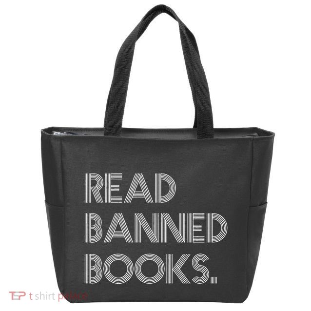 Read Banned Books Librarians Banned Books Week Retro Vintage Zip Tote Bag
