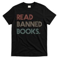 Read Banned Books Librarians Banned Books Week Retro Vintage T-Shirt