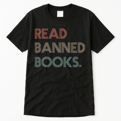 Read Banned Books Librarians Banned Books Week Retro Vintage Tall T-Shirt