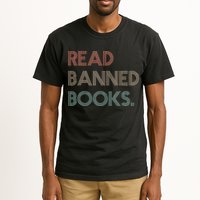 Read Banned Books Librarians Banned Books Week Retro Vintage Tall T-Shirt