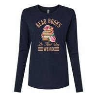 Read Books Be Kind Stay Weird Womens Cotton Relaxed Long Sleeve T-Shirt