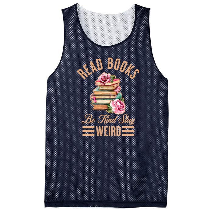 Read Books Be Kind Stay Weird Mesh Reversible Basketball Jersey Tank