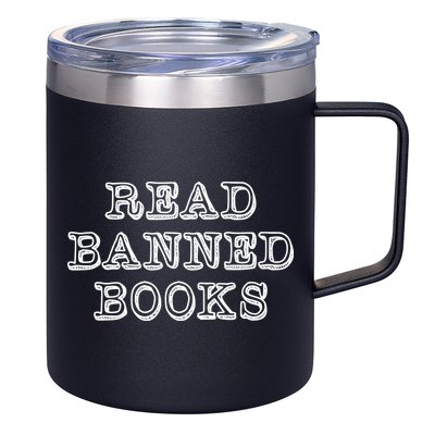 Read Banned Books 12oz Stainless Steel Coffee Mug