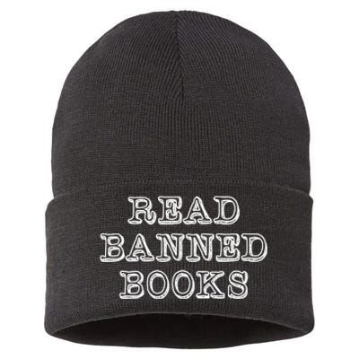 Read Banned Books Sustainable Knit Beanie