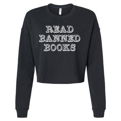 Read Banned Books Cropped Pullover Crew
