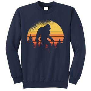 Retro Bigfoot Believer Silhouette Sasquatch Hide And Seek Sweatshirt