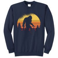 Retro Bigfoot Believer Silhouette Sasquatch Hide And Seek Sweatshirt