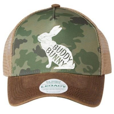 Retro Buddy Bunny Gift Dad Rabbit Matching Family Easter Gift Legacy Tie Dye Trucker Hat