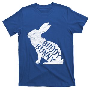 Retro Buddy Bunny Gift Dad Rabbit Matching Family Easter Gift T-Shirt