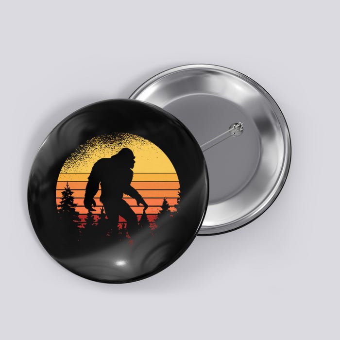 Retro Bigfoot Believer Silhouette Sasquatch Hide And Seek Button