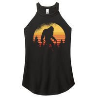 Retro Bigfoot Believer Silhouette Sasquatch Hide And Seek Women's Perfect Tri Rocker Tank