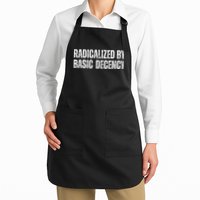 Radicalized By Basic Decency Social Democracy Full-Length Apron With Pockets