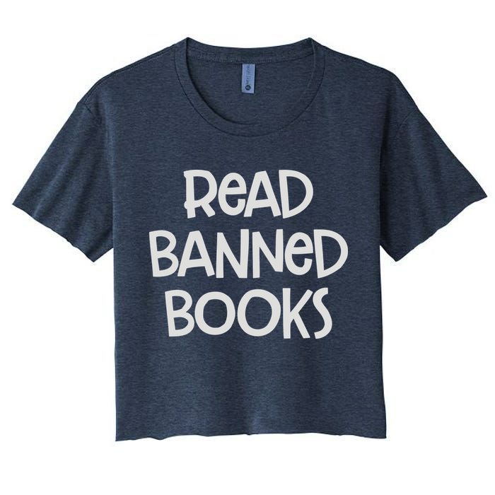 Read Banned Books Women's Crop Top Tee
