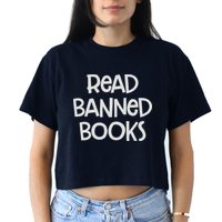 Read Banned Books Women's Crop Top Tee