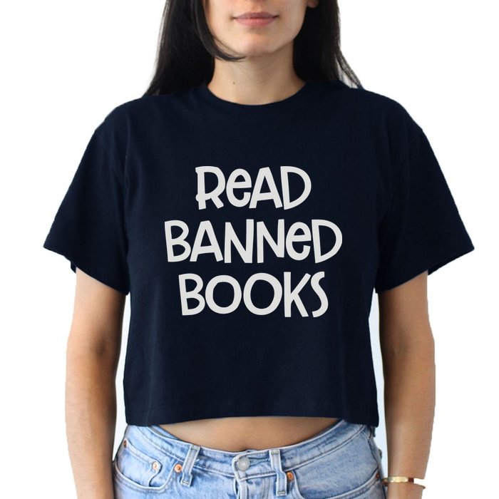 Read Banned Books Women's Crop Top Tee