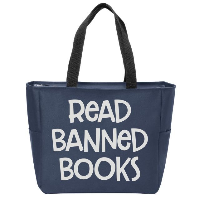 Read Banned Books Zip Tote Bag