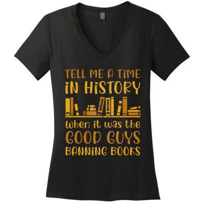 Reading Banned Books Book Lover Book Club Read Banned Books Women's V-Neck T-Shirt