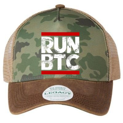 Run Btc Bitcoin Cryptocurrency Legacy Tie Dye Trucker Hat