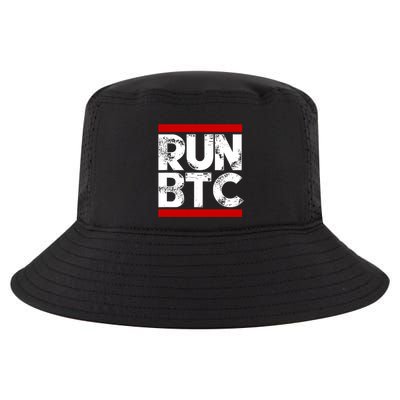 Run Btc Bitcoin Cryptocurrency Cool Comfort Performance Bucket Hat