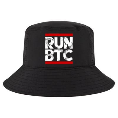 Run Btc Bitcoin Cryptocurrency Cool Comfort Performance Bucket Hat