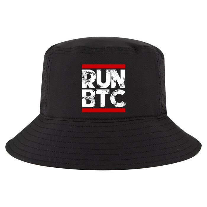 Run Btc Bitcoin Cryptocurrency Cool Comfort Performance Bucket Hat