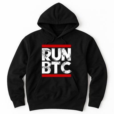 Run Btc Bitcoin Cryptocurrency Hoodie