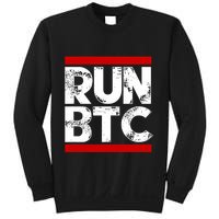 Run Btc Bitcoin Cryptocurrency Sweatshirt