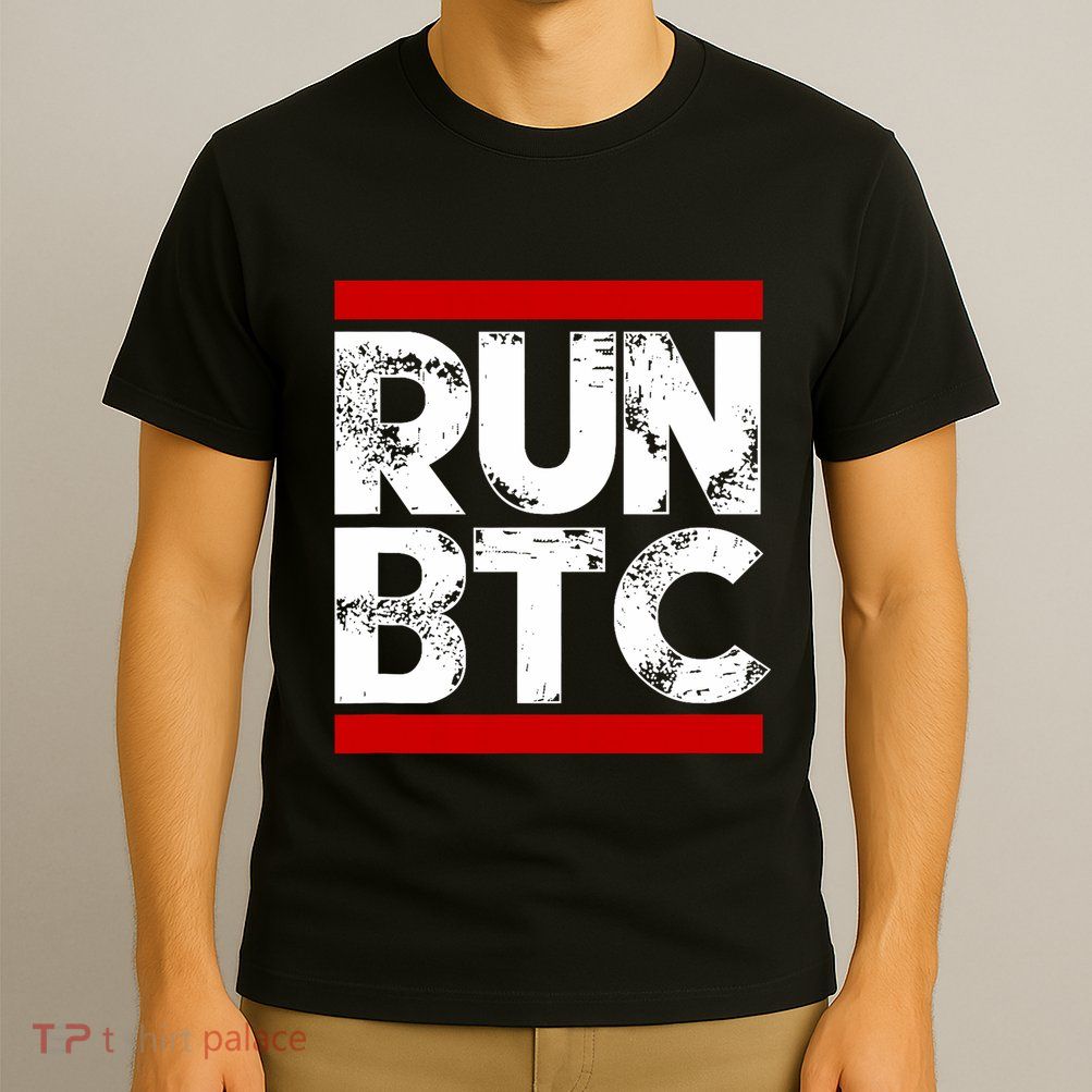 Run Btc Bitcoin Cryptocurrency T-Shirt