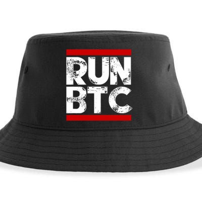 Run Btc Bitcoin Cryptocurrency Sustainable Bucket Hat