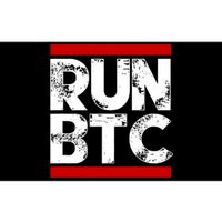 Run Btc Bitcoin Cryptocurrency Bumper Sticker