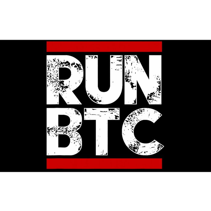 Run Btc Bitcoin Cryptocurrency Bumper Sticker