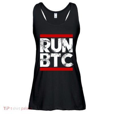Run Btc Bitcoin Cryptocurrency Ladies Essential Flowy Tank