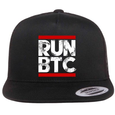 Run Btc Bitcoin Cryptocurrency Flatbill Hat