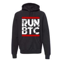 Run Btc Bitcoin Cryptocurrency Premium Hoodie