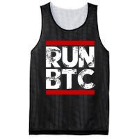 Run Btc Bitcoin Cryptocurrency Mesh Reversible Basketball Jersey Tank