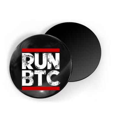 Run Btc Bitcoin Cryptocurrency Magnet