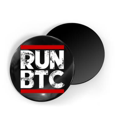 Run Btc Bitcoin Cryptocurrency Magnet