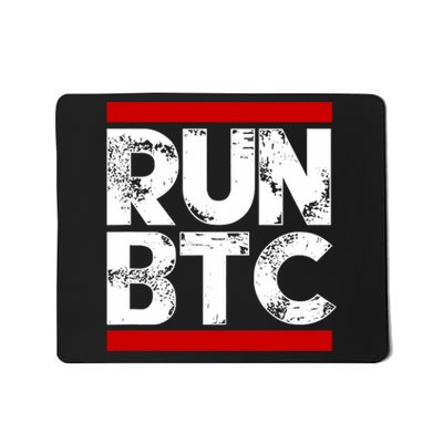 Run Btc Bitcoin Cryptocurrency Mousepad