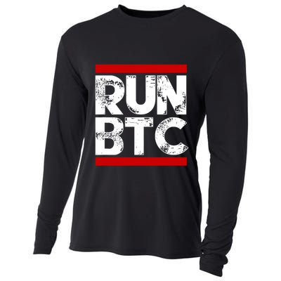 Run Btc Bitcoin Cryptocurrency Cooling Performance Long Sleeve Crew