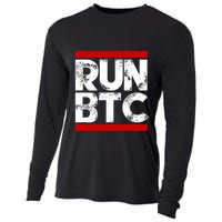 Run Btc Bitcoin Cryptocurrency Cooling Performance Long Sleeve Crew