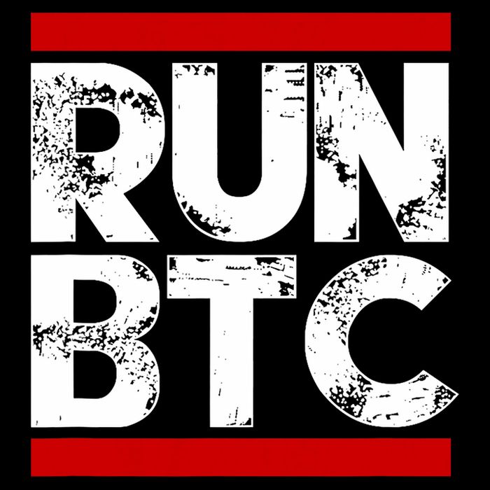 Run Btc Bitcoin Cryptocurrency Cooling Performance Long Sleeve Crew