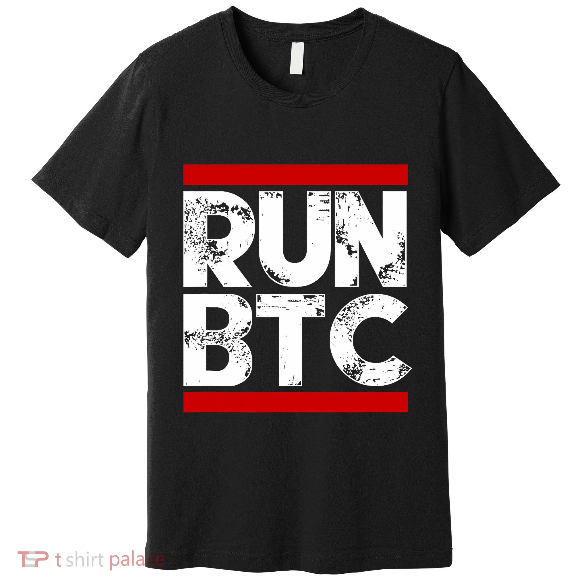 Run Btc Bitcoin Cryptocurrency Premium T-Shirt