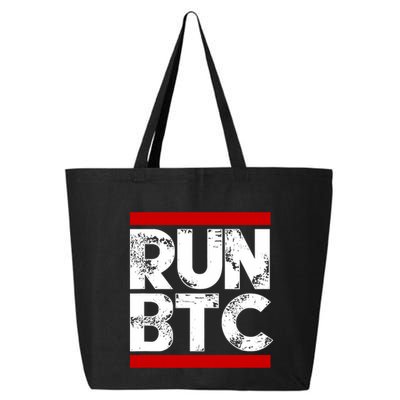 Run Btc Bitcoin Cryptocurrency 25L Jumbo Tote