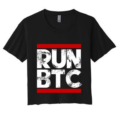 Run Btc Bitcoin Cryptocurrency Crop Top