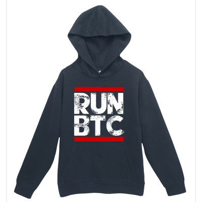 Run Btc Bitcoin Cryptocurrency Urban Pullover Hoodie